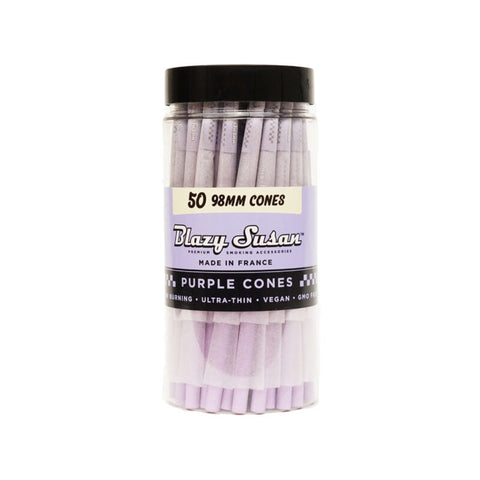 Blazy Susan Purple Cones -98mm 50ct/Jar