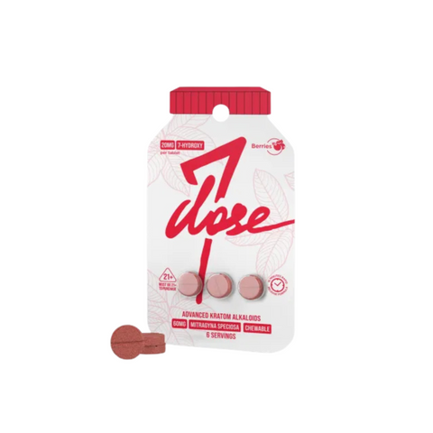 7DOSE 7-OH Kratom Chewable Tablets – 3ct 20mg