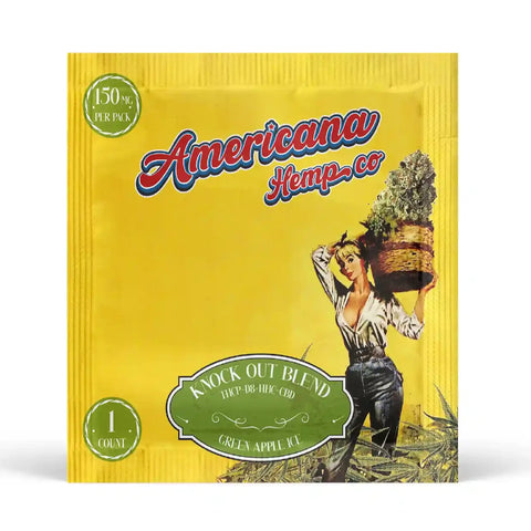 AmericanaHempCoKnockOutBlendGummies150mg-GreenAppleIce