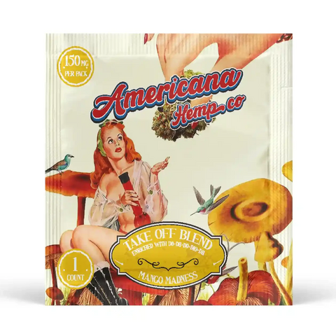 Americana Hemp Co Take Off Blend Gummies 150mg - Mango Madness