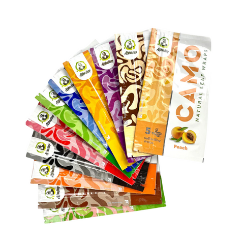 Camo Natural Leaf Wraps 5/pk