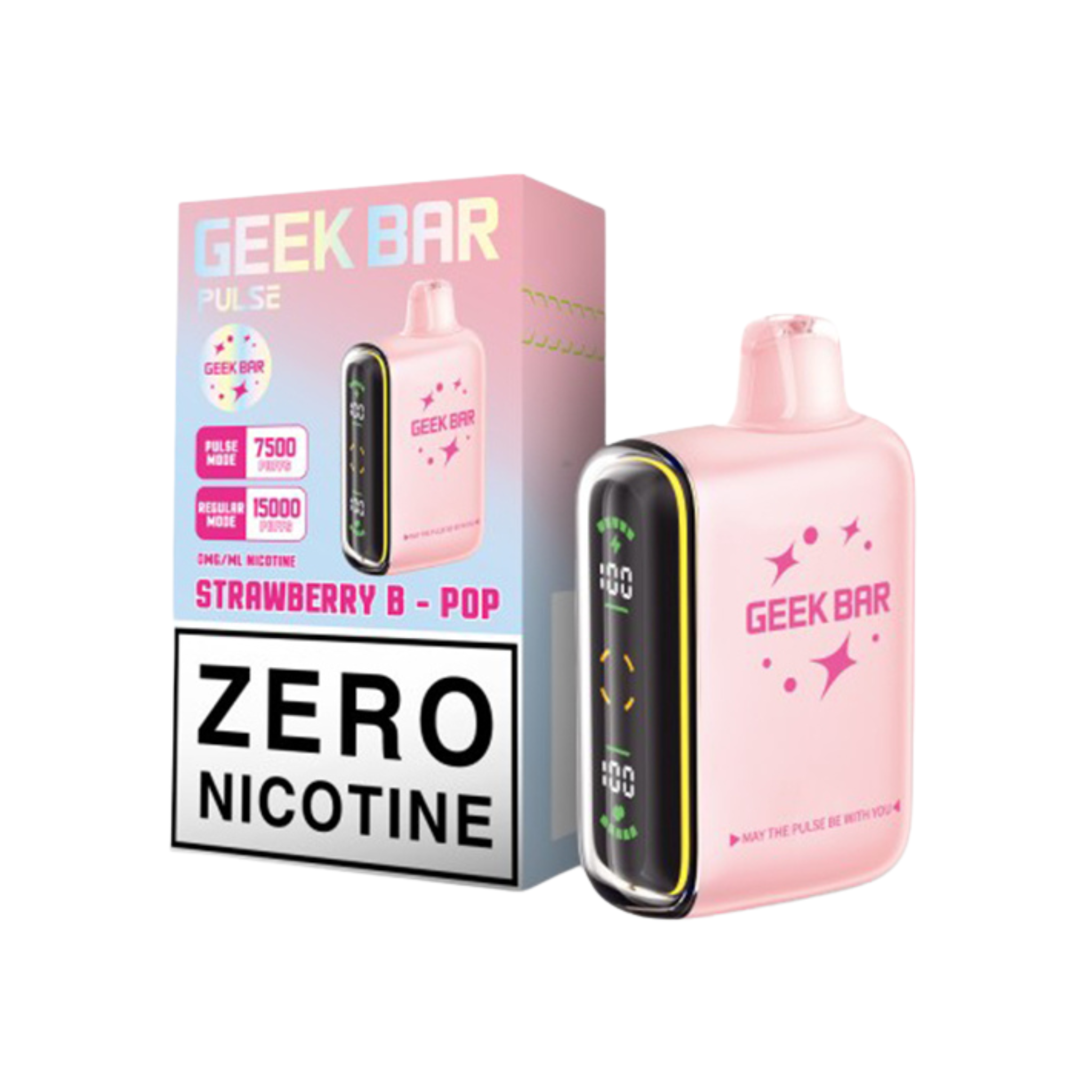 Geek Bar Pulse Zero Nicotine Disposable Vape Rock N' Roll It Geek Bar Pulse Zero Nicotine Disposable Vape Rock N' Roll It