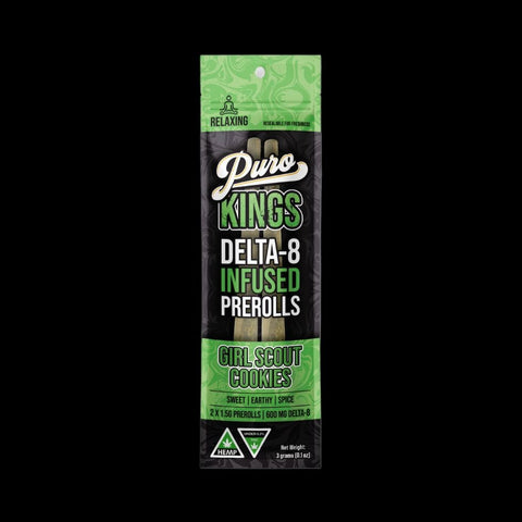 Puro Kings Delta-8 Infused Prerolls 3gm 2pk
