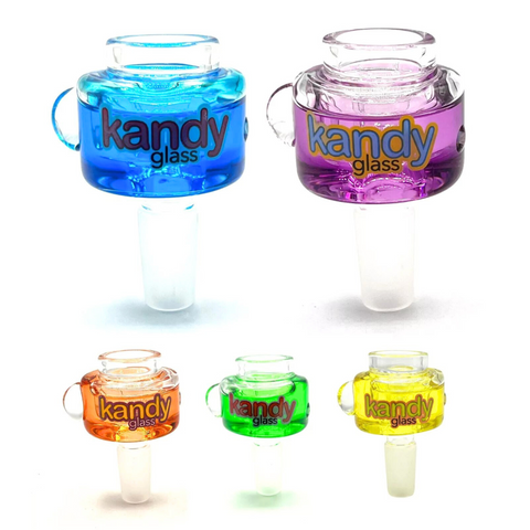 Kandy 14mm Glycerin Glass Bowl, Male Freeze
