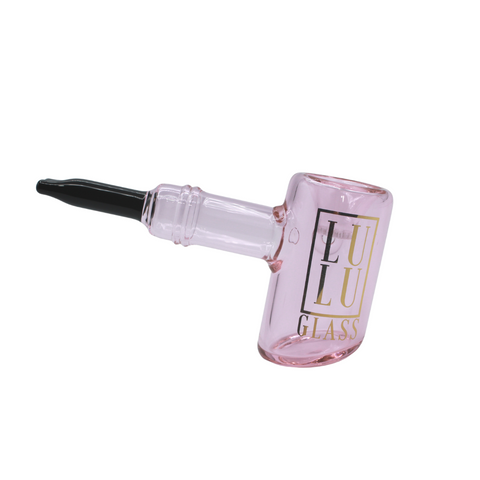 Lulu Glass Hand Pipe 5.5 inch Hammer Design