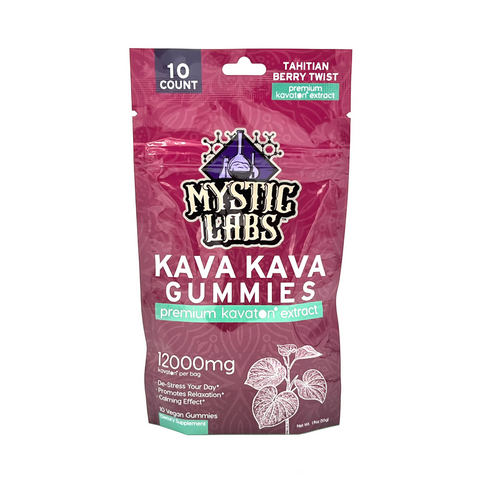 Mystic Labs Kava Kava Gummies Premium Kavaton Extract 10ct