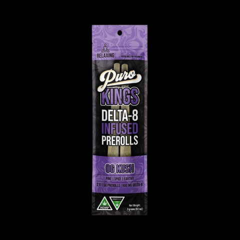 Puro Kings Delta-8 Infused Prerolls 3gm 2pk