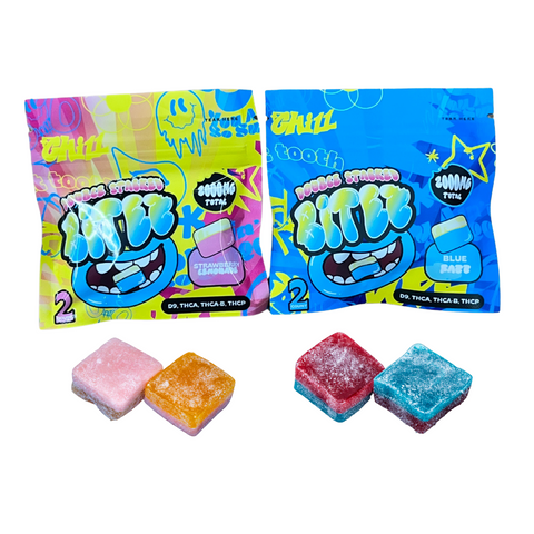 Ocho Extracts X Trip Drip X Sugar Double Stacked Bitez THCA 2000mg gummies