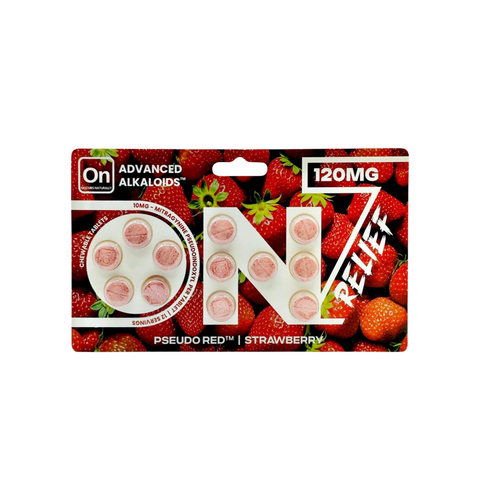 On7 Pseudo Red Relief Tablets Strawberry 120mg