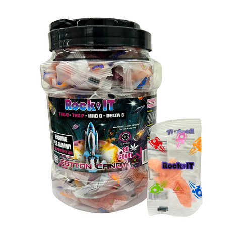 Rock It THC Gummies - 1500mg D8, THC-B, THC-P & HHC-O Infused