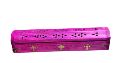 Incense Wood Coffin Box 12"