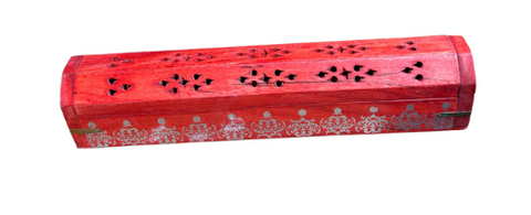Incense Wood Coffin Box 12"