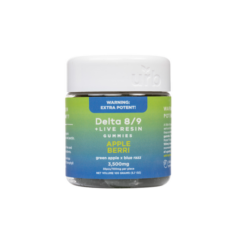 URB D8/D9 Live Resin Gummies 3500mg 35ct