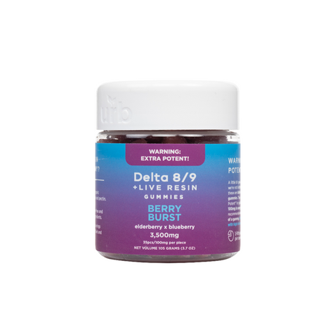 URB D8/D9 Live Resin Gummies 3500mg 35ct