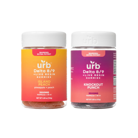 URB D8/D9 Live Resin Gummies 3500mg 35ct