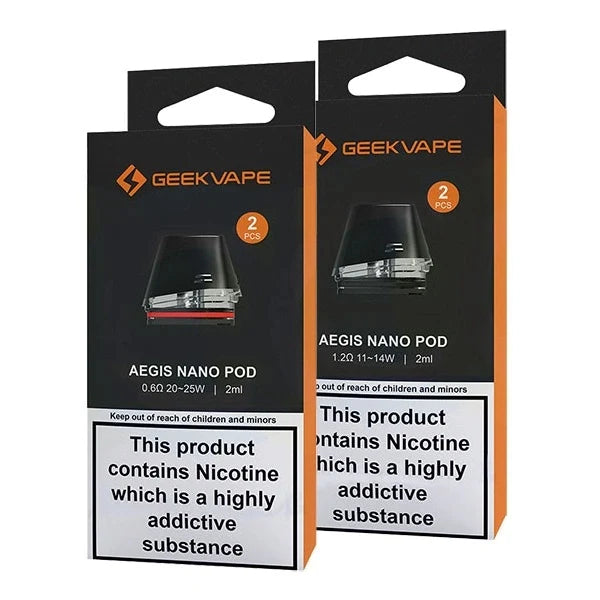 Geek Vape Aegis Nano 0.6ohms Replacement Pods 2/pk Rock N' Roll It Geek Vape Aegis Nano 0.6ohms Replacement Pods 2/pk Rock N' Roll It