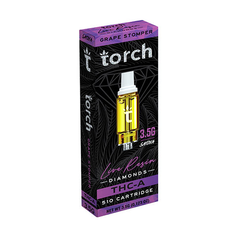 Torch THC-A Live Resin Diamonds 510 Cartridge 3.5gm
