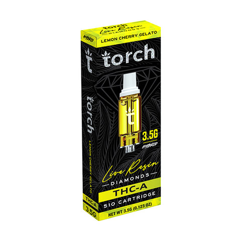 Torch THC-A Live Resin Diamonds 510 Cartridge 3.5gm