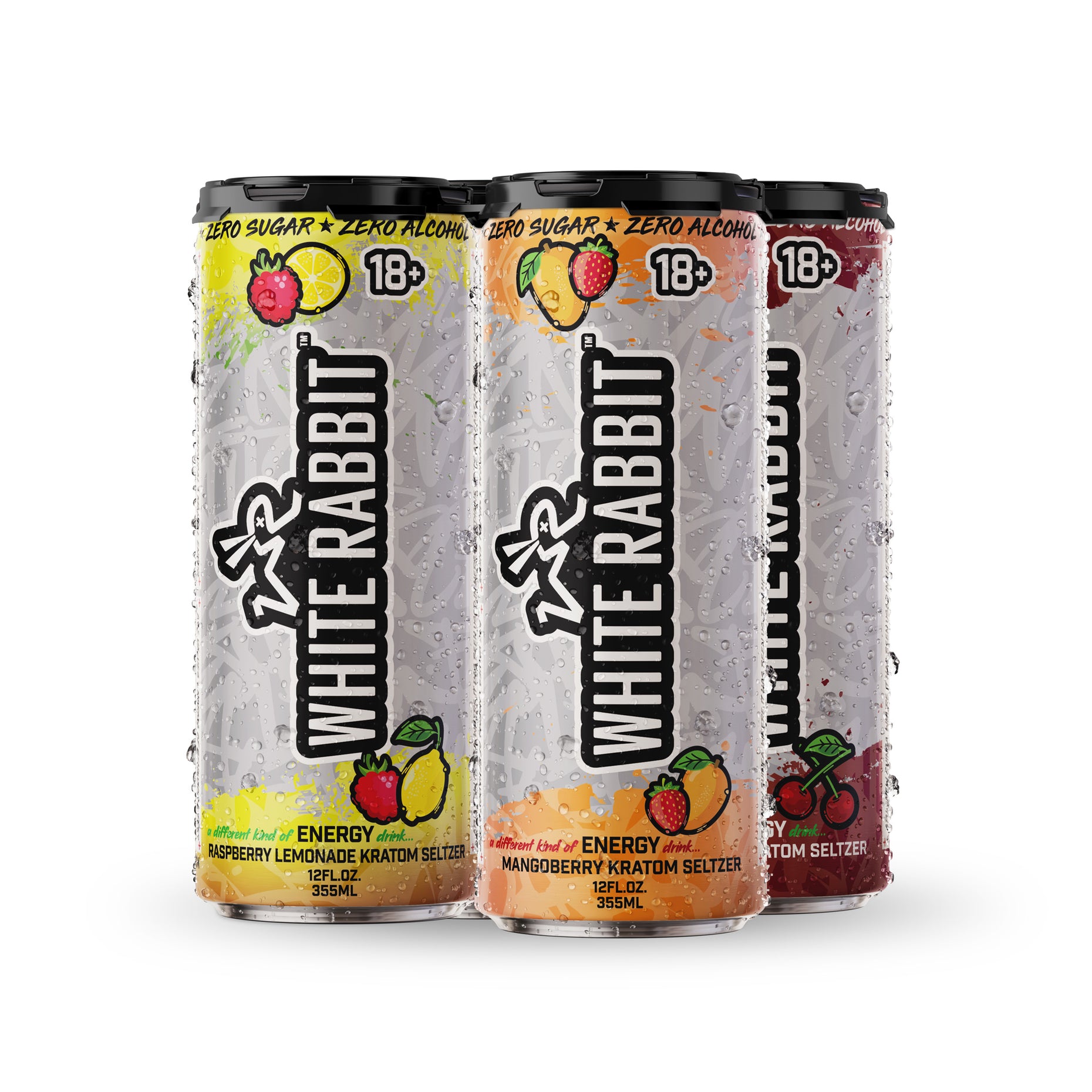 White Rabbit Kratom Seltzer 12 fl oz – Rock N' Roll It
