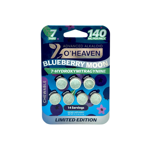 7 O'Heaven 7-OH Kratom Chewable Tablets Blueberry Moon