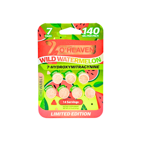 7 O'Heaven 7-OH Kratom Chewable Tablets Wild Watermelon
