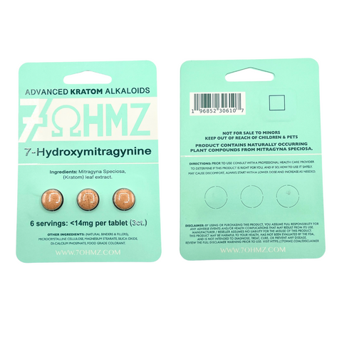 7Ohmz Advanced Kratom Tablets - 3ct