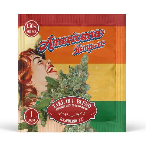 Americana Hemp Co Take Off Blend Gummies 150mg - Raspberry Ice