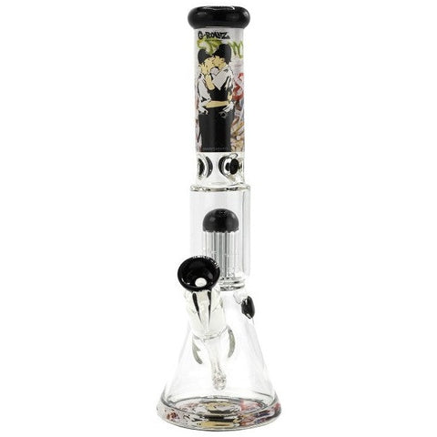 G-Rollz | Beaker Base Water Pipe - Banksy Cop on cop