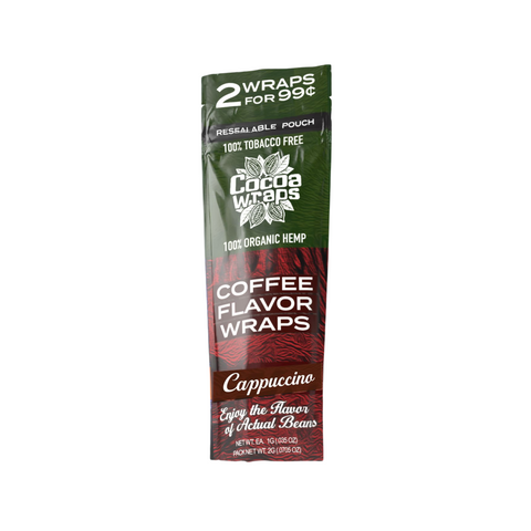 Cocoa Wraps - Coffee Flavor Organic Hemp Wraps