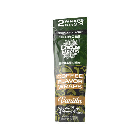 Cocoa Wraps - Coffee Flavor Organic Hemp Wraps