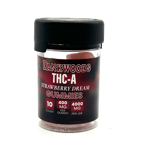 Dankwoods THCA Gummies 4000mg 10ct/Jar-Strawberry-dream