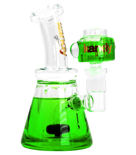 glycerin water pipe bong thick glass green