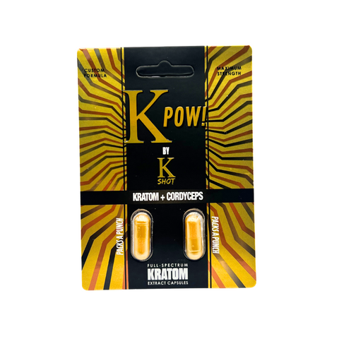 K Shot K Pow Kratom + Cordyceps Capsules