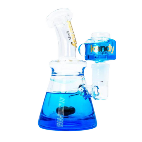 Kandy Glass Glycerin Water Pipe Bong - Freezable Bowl, Thick Glass, 6.3 Inch