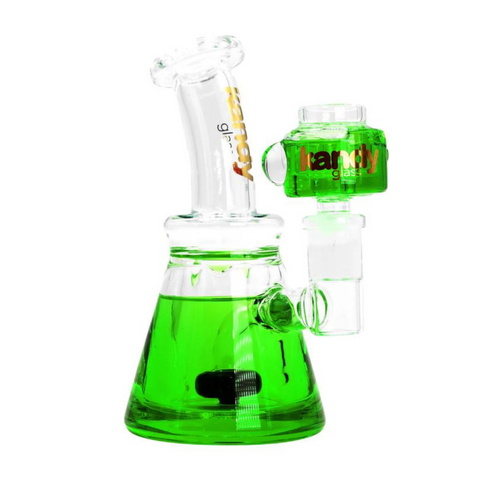 Kandy Glass Glycerin Water Pipe Bong - Freezable Bowl, Thick Glass, 6.3 Inch