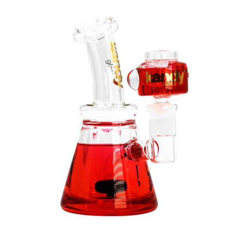 Kandy Glass Glycerin Water Pipe Bong - Freezable Bowl, Thick Glass, 6.3 Inch