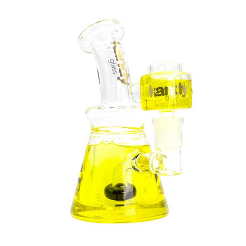 Kandy Glass Glycerin Water Pipe Bong - Freezable Bowl, Thick Glass, 6.3 Inch