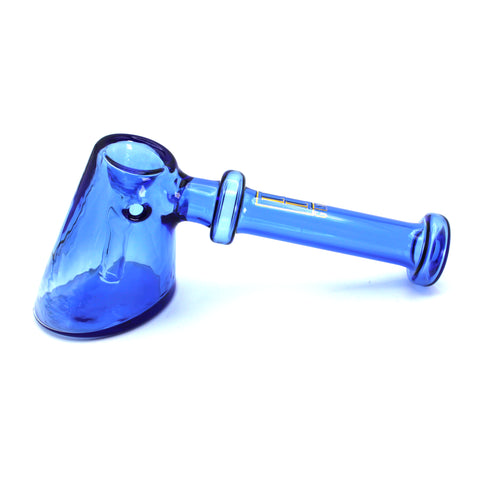 Lulu Glass Hand Pipe Bubbler 6 inch Hammer Shape with Ring on the Handle