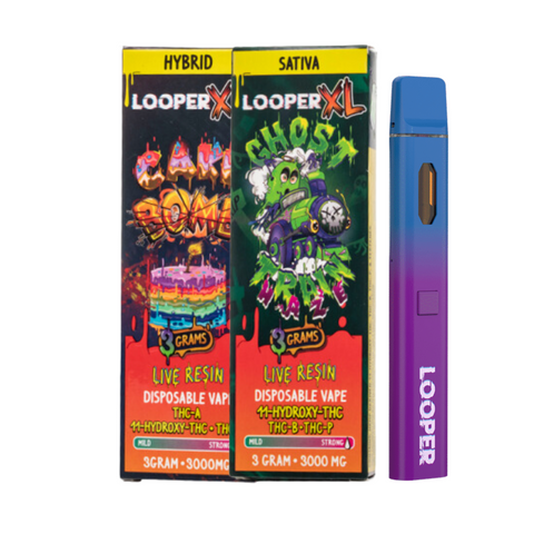 Looper XL Live Resin Disposable Vape 3g – Rock N' Roll It