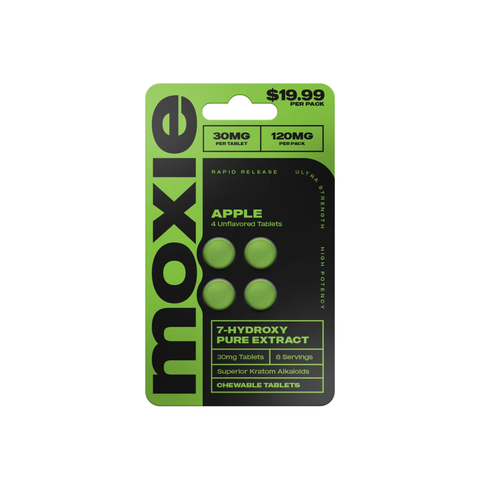Moxie 7-Hydroxy Pure Extract Chewable Tablets 4ct 120mg/pk