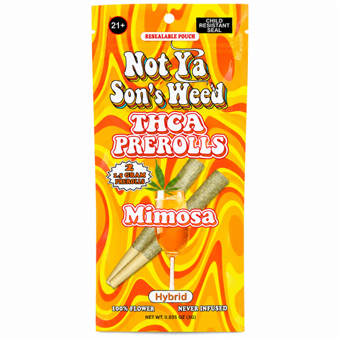 Not Ya Son’s THCA Prerolls – 3G | 2-Pack (Texas Compliant)