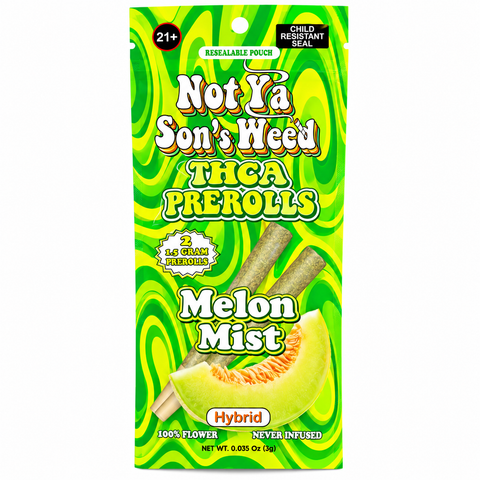 Not Ya Son’s THCA Prerolls – 3G | 2-Pack (Texas Compliant)