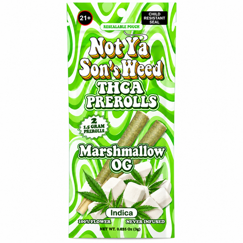 Not Ya Son’s THCA Prerolls – 3G | 2-Pack (Texas Compliant)