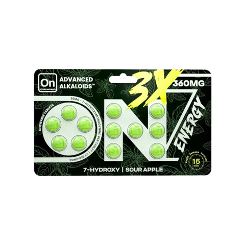 On7 7OH 3x Energy Tablets Sour Apple 360mg