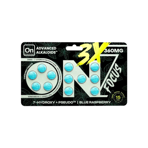 On7 7OH 3x Focus Tablets Blue Raspberry 360mg