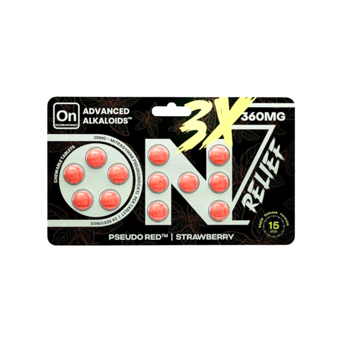 On7 7OH 3x Relief Tablets Strawberry 360mg