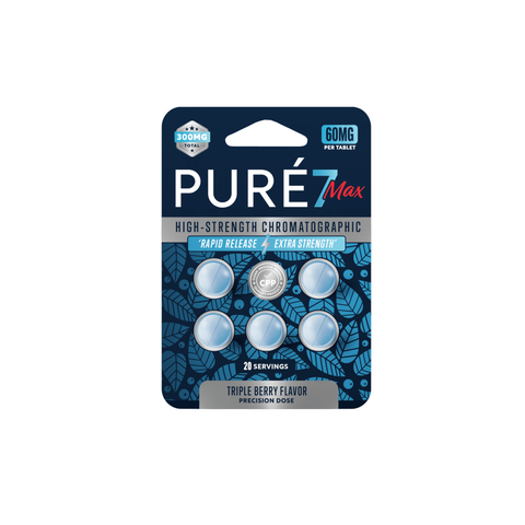 Pure7 Max 7OH Kratom Extract Tablets 5/pack 300mg