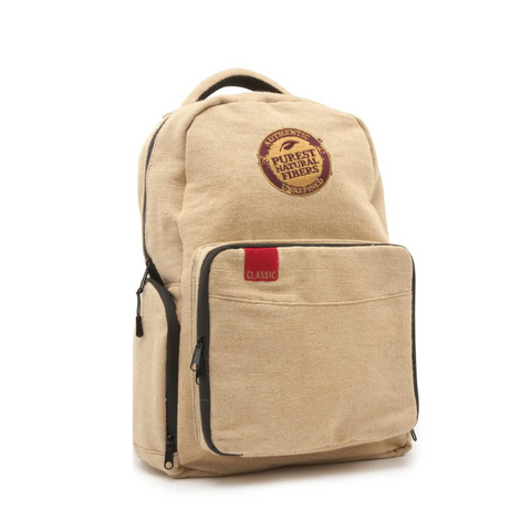 Raw Burlap Backpack