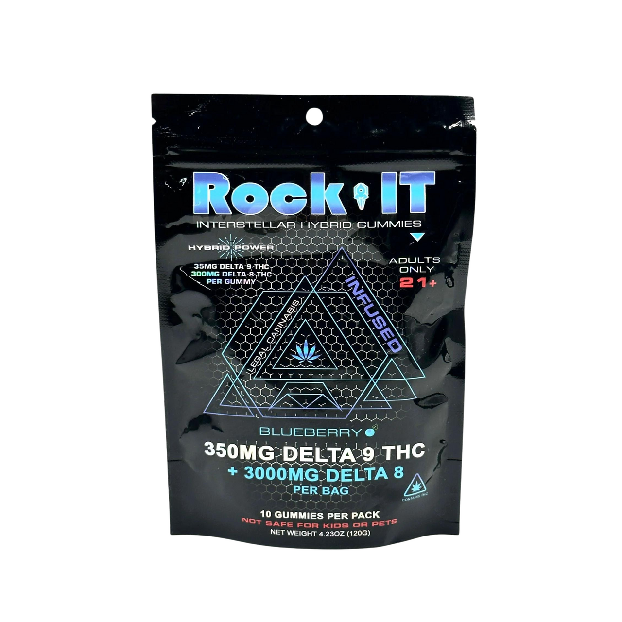 Rock It Interstellar Hybrid Delta 9 THC Gummies Rock N