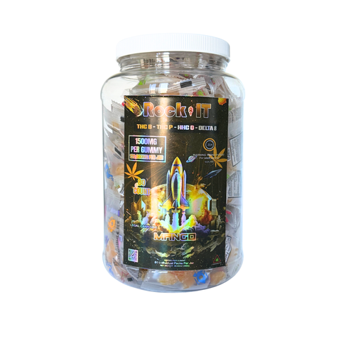 Rock It THC Gummies - 1500mg D8, THC-B, THC-P & HHC-O Infused